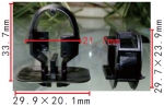 MERCEDES 0099884278, 0099884378 Клипса  21.7x33.7x29.9mm