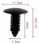 Ford 388577S, W705589S300 серая клипса 8x20x18mm