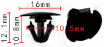 LEXUS 90467-06192 Клипса  10.5x10.8x16mm