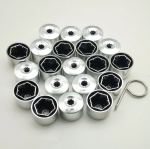 Колпачки пластиковые высокие кл.17 VW Хром (20 колпачков+ключ)