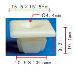 GM 3907444, 4755299 клипса 10.5x8.2x15.5mm  d4.5mm