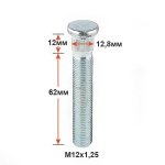 Шпилька забив. CRP128B62 M12X1,25 длина рез.части 62мм Цинк