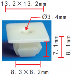 GM 22514578 клипса 8x7.1x13.2mm  d3mm