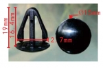 MAZDA,TOYOTA 001-68-302-00, 90950-01248 клипса 12.7x16.4x15mm