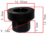VW, VAG, AUDI  4A0867276B гайка пластик  d4.5mm 9.7x7.6x15.8mm