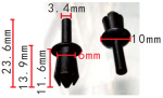 VW, VAG, AUDI N0385012 Клипса  6x11.6x10mm