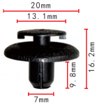 GM,TOYOTA 88970494, 88973676, 90467-07168 клипса 7x9.8x20mm