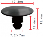 GM,FORD,CHRYSLER 20032850, 387258-S, 3861577 клипса  7.2x12.6x19.3mm