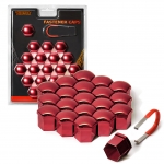 Колпачки пластиковые высокие кл.19 Темно Красный металлик "Вектор"