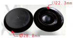 UNIVERSAL  заглушка плпстик.  d22.3mm  D28.8mm