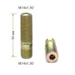 Шпилька рез. PRDD50 M14X1,50X50мм Цинк вход М14х1,50 выход М14х1,50