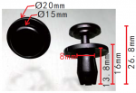 PEUGEOT / CITROEN 6991.X7 клипса  8x13.8x20mm