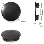 Колпачек D60 без ободка под стикер S060 (TechLine) черный универсальная лапка