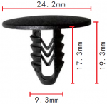Fiat 14593487 клипса  9.3x17.3x24.2mm