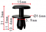 GM 9130754, 1406925 Клипса  5.9x10.4x16mm