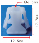 GM 343543, 343555, 354076, 362379 клипса  18.8x117.7x14.8mm  d4.4mm