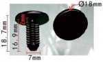 PEUGEOT / CITROEN  699295 Клипса 7x16.9x18 mm