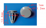 MERCEDES A0009905792 Клипса  9.2x13.2x16.1mm