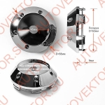 Колпачек D68/62 под стикер S45 CHROME MG-1070 Колпачек D68/62 под стикер S45 CHROME MG-1070