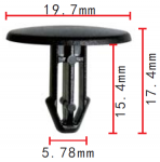 Honda  91501-SEA-003  клипса  5.7x15.4x19.7mm