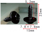 Саморез с пресс шайбой 5,3x17x15 mm