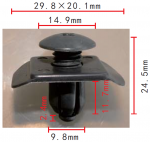 FORD,MAZDA,SUBARU,MITSUISHI E7GZ-17A904-B, BF67-50-033, 81910TA100, MR114963 клипса 9.8x14.1x29.8mm