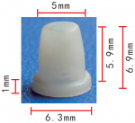 AMC 4006316 клипса  5x5.9x6.3mm