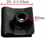 Nissan 63848-D0100 клипса  8.9x20.4mm  d5mm