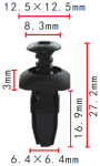 CHRYSLER  N803494-S клипса  6.4x16.9x12.5mm