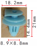 Honda  90602-S5A-003 клипса 9.7x14.4x18mm