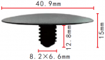 GM 21039141 клипса  8.2x12.8x40.9mm