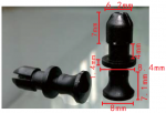 UNIVERSAL Клипса крепления багажной полки 6,2x11.1x8mm