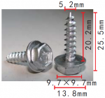 Toyota 90159-50316 Саморез с пресс шайбой 5,2x20,2x13,8 mm