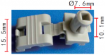 GM  16629990,16675980 клипса  7.6x10.1x15.5mm