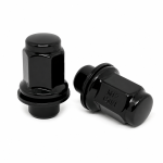 Гайка M12X1,50 Хром высота 47 мм Прессшайба L330, D=18,5мм, плоская 724845 Cr, чёрная