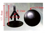 HONDA 91501-SM4-003 клипса 8.2x16x14mm