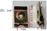 Universa  Скоба металлическая под саморез D3,3 mm 17,4x11 mm