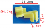 TOYOTA 69293-12060 клипса  8.4x5.8x23.2mm  d5.8mm