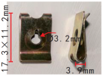 Universal втулка под саморез металл. D3,2 mm 17,3x11,2 mm