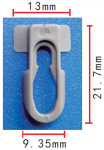 GM 9838109 Клипса  9.3x21.7x13mm