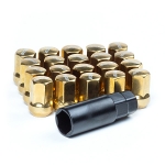 Комплект гаек M84B20 Ti-GD M12X1,25 Хром-Золото высота 32мм (комплект 20 гаек +1 ключ)