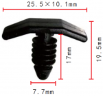 GM,FORD 480534, 384051-S клипса  7.7x17x25.5mm