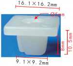 HONDA 90666-AD9-000 клипса  9.2x8x16.2mm  d5mm