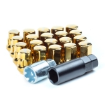Комплект гаек M84B1642 Ti-GD M12X1,25 Хром-Золото высота 32мм (комплект 16 гайки +4 секретки +2 ключ