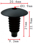 VAG, VW, AUDI / BMW N90201601H, 51471904317 клипса  9.3x21x20.4mm   d3.9mm