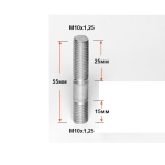 Шп1040 Шпилька М10х1,25х40 ролика натяжителя 2108 нов. образца 21080-1006129-109
