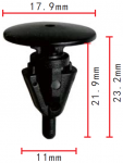 Toyotа 75867-30110, 75867-50030 клипса  11x21.9x17.9mm