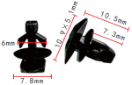 Honda 91530-S0A-003 клипса  6x7.3x10.9mm