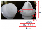 RENAULT / PEUGEOT / Citroen7703077468 Клипса  12x12x18mm