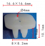 NISSAN , HONDA , MAZDA 68425-H5000, 90662-671-0030, 9991-00-503 клипса 8.2x7.8x16.5mm  d4mm